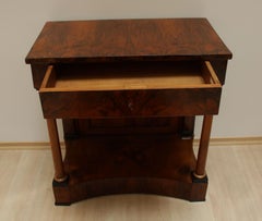 Biedermeier Console Table, Walnut Veneer, South Germany, circa 1820