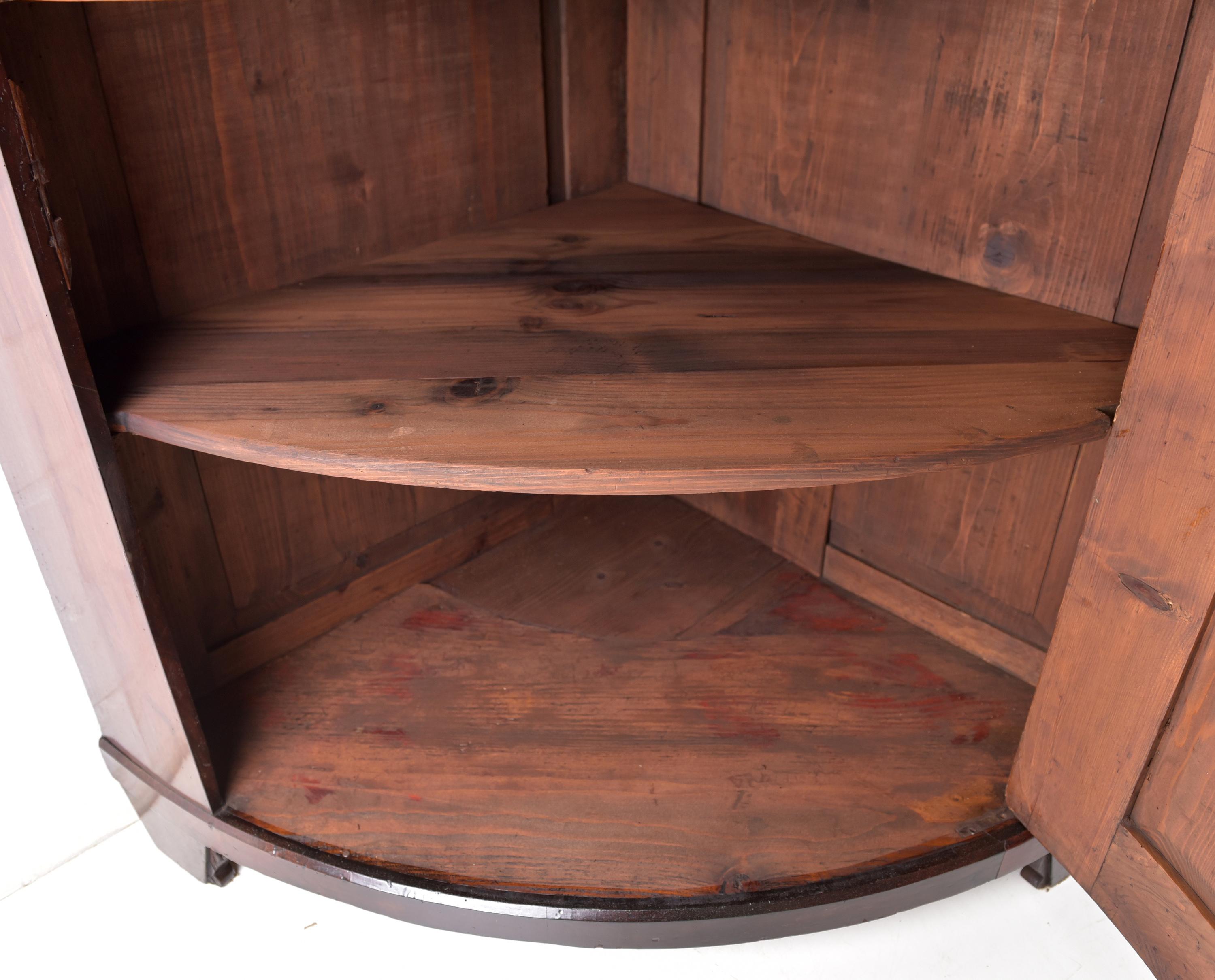 Biedermeier Corner Cupboard / Dresser in Mahogany, 1840 In Good Condition In Lüdinghausen, DE