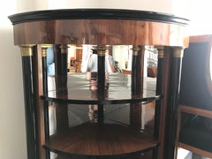Biedermeier Corner Étagère, Mahogany Veneer, Austria/Vienna, circa 1825