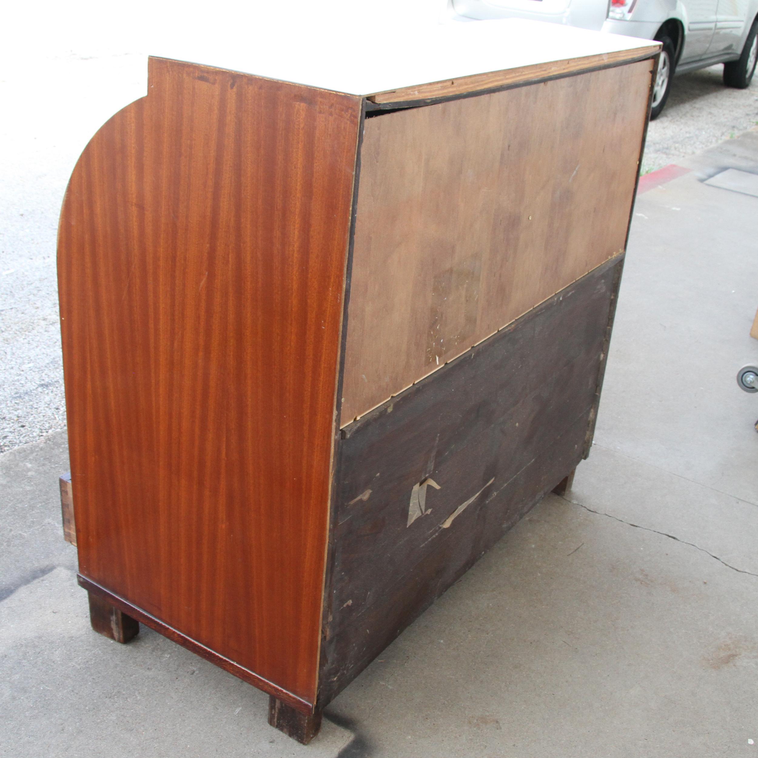 Scrivania Roll Top a cilindro Biedermeier con cassetti In condizioni buone in vendita a Pasadena, TX