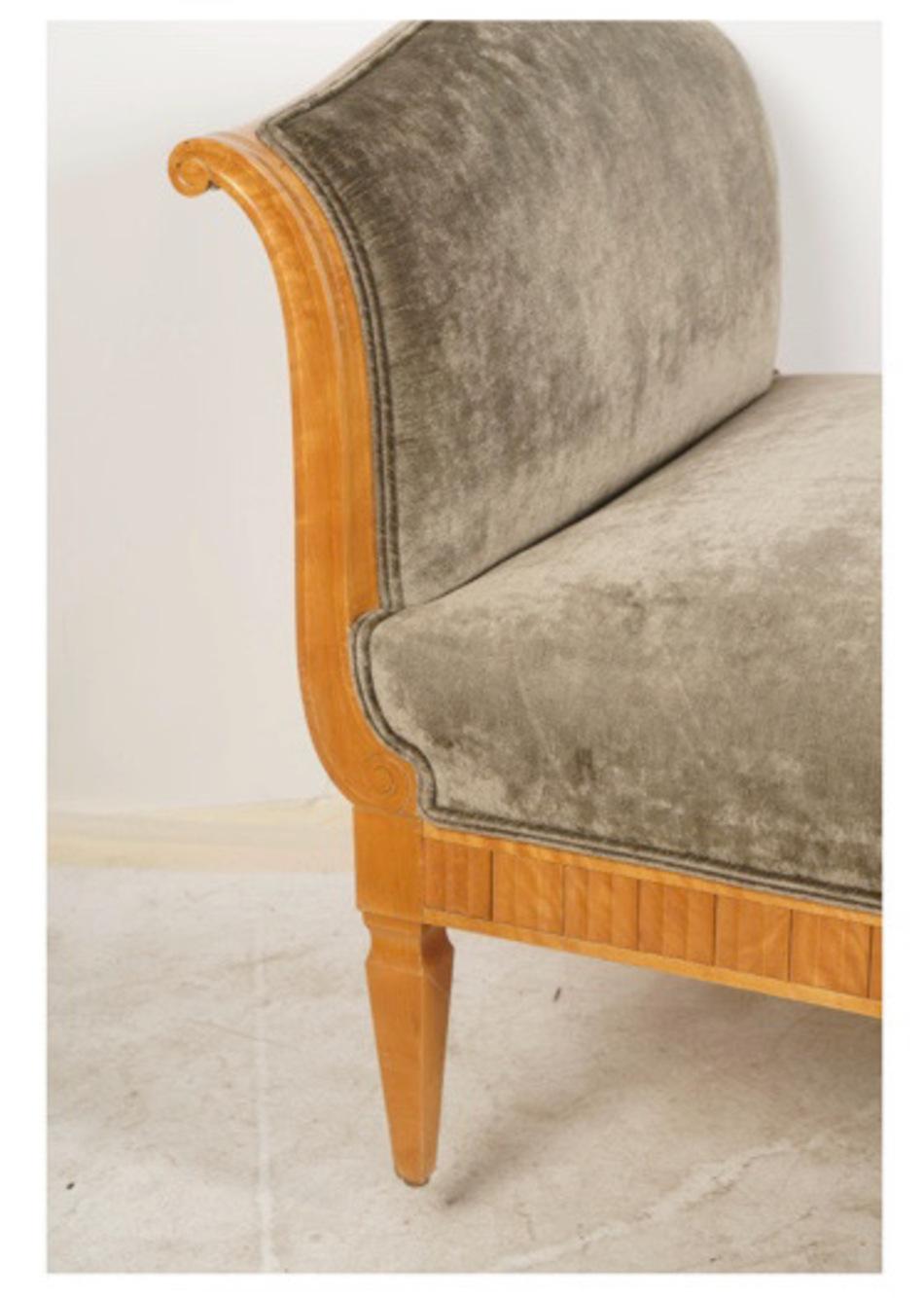 19th c. Biedermeier Daybed or Recamier 1