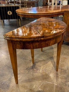 Biedermeier Demi-Lune Flip Top