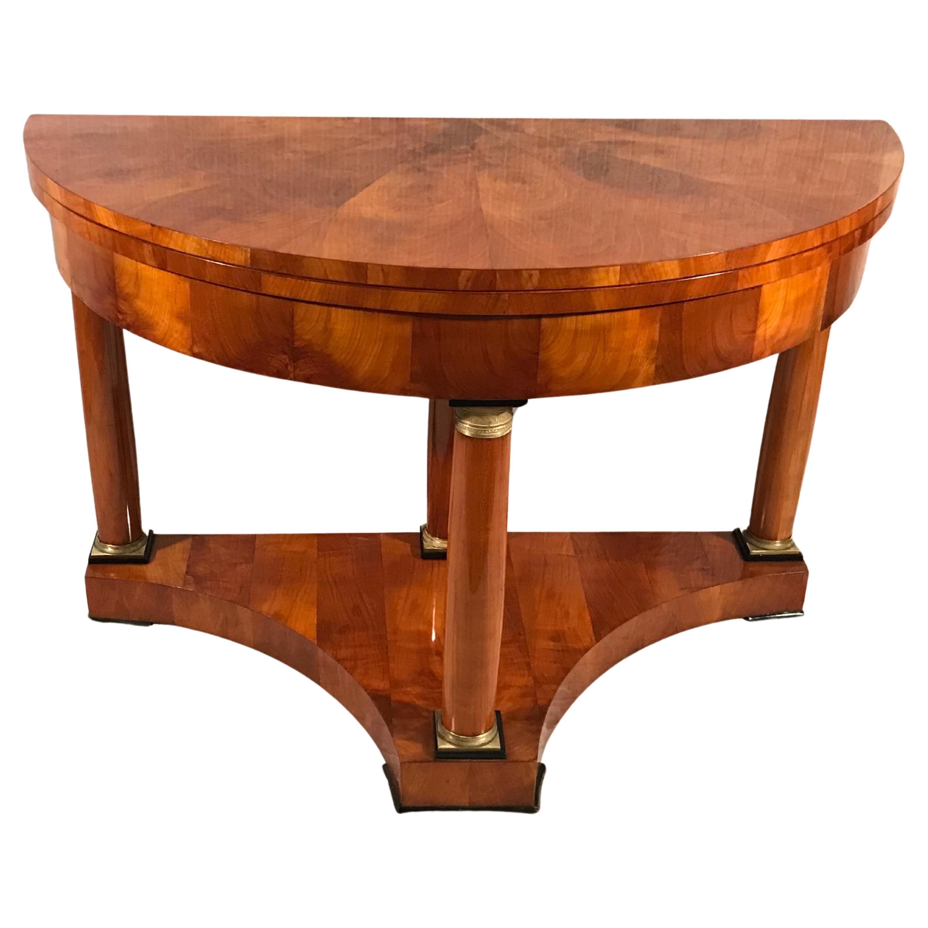 Biedermeier Demi Lune Table, 1815-20 For Sale