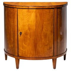 Biedermeier Demilunenkabinett in Kirsche, Süddeutschland, um 1820