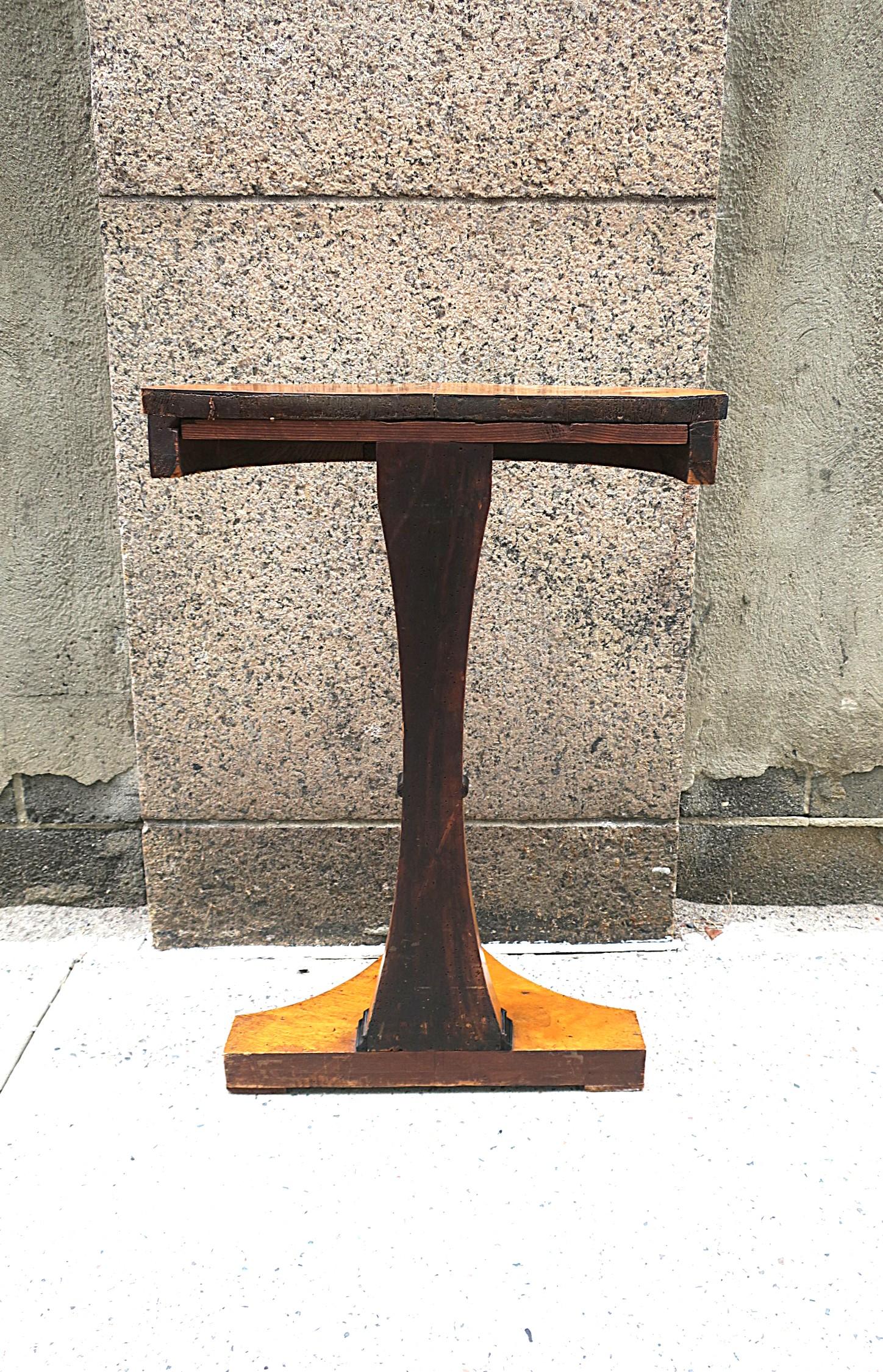 Tavolo consolle Biedermeier Demilune, circa inizio XIX secolo in vendita 5