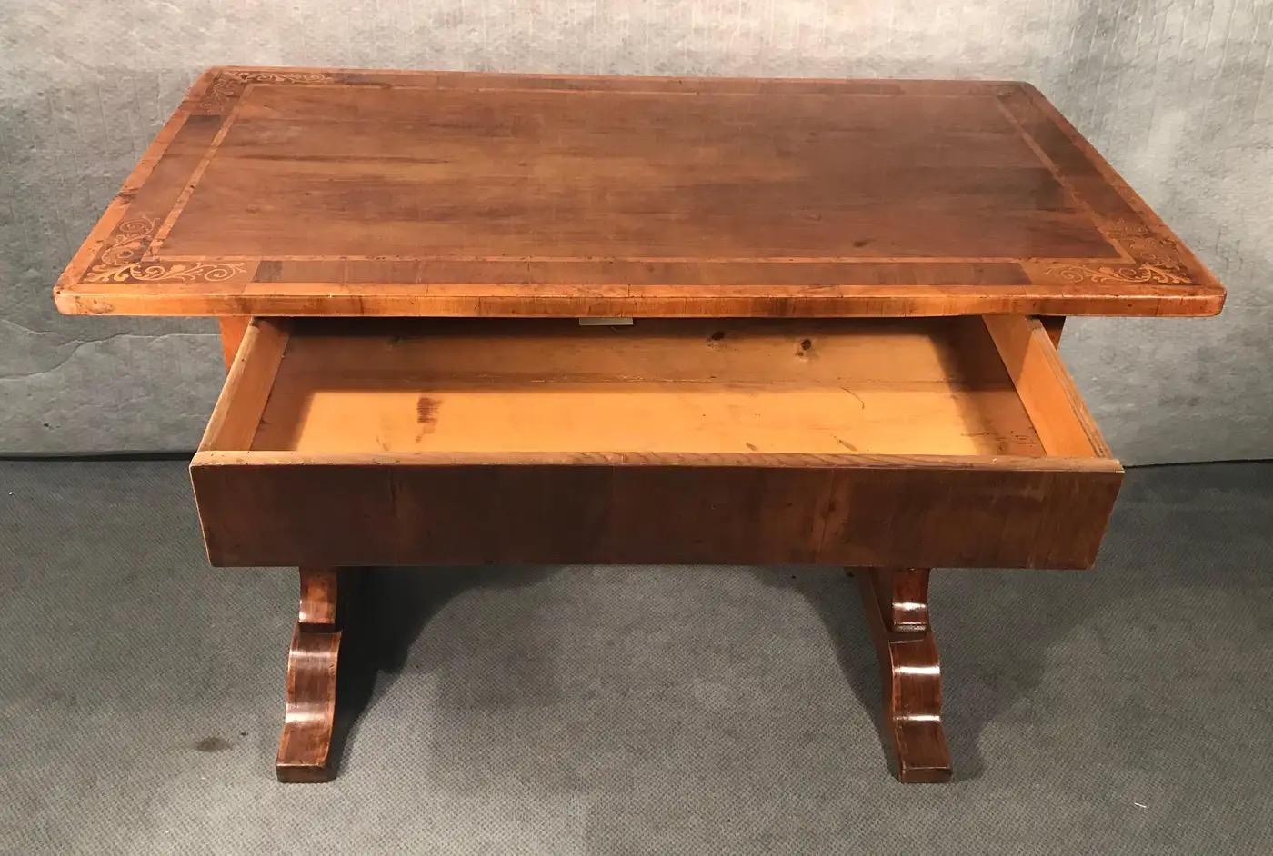 Veneer Biedermeier Desk, Vienna 1820-30 For Sale