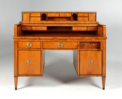 Biedermeier Desk with Special Mechanism, Cherry, Vienna, circa 1825