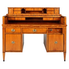 Biedermeier Desk with Special Mechanism, Cherry, Vienna, circa 1825