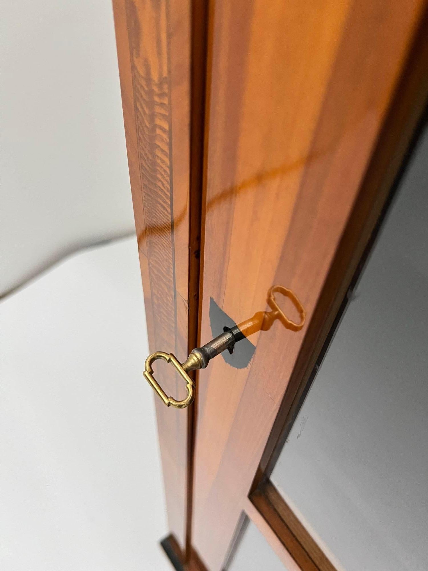 Vitrine Biedermeier, placage de cerisier, loupe de frêne, Autriche vers 1820 en vente 4