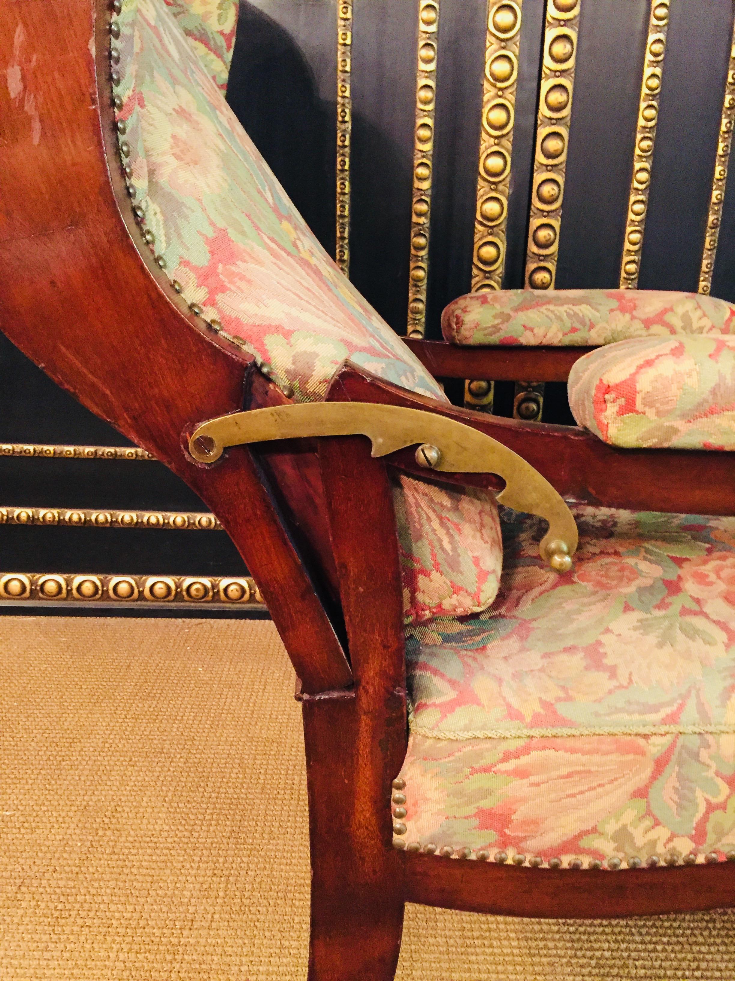 Fauteuil Biedermeier Ears à fauteuil inclinable de 182 12