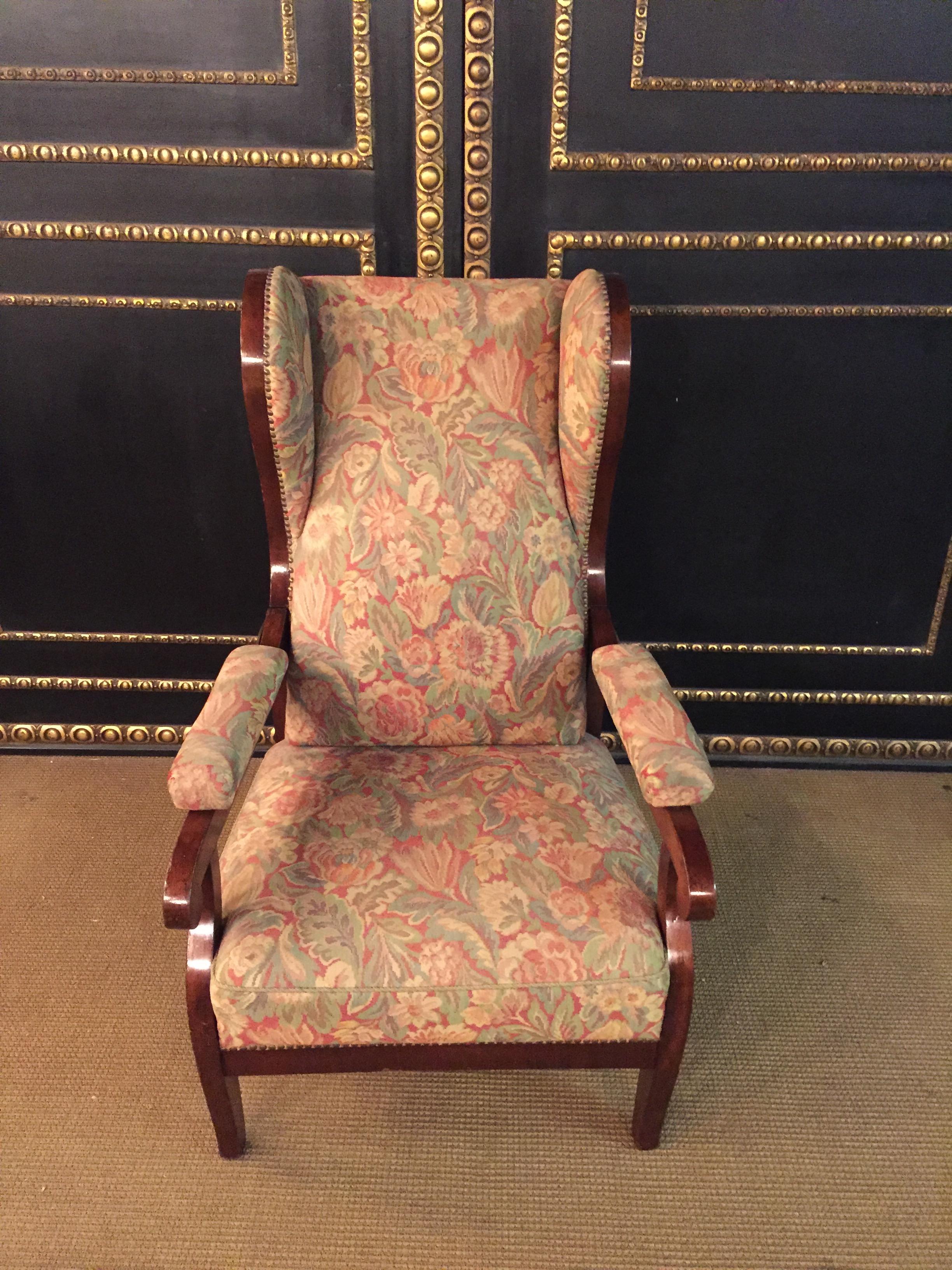 XIXe siècle Fauteuil Biedermeier Ears à fauteuil inclinable de 182