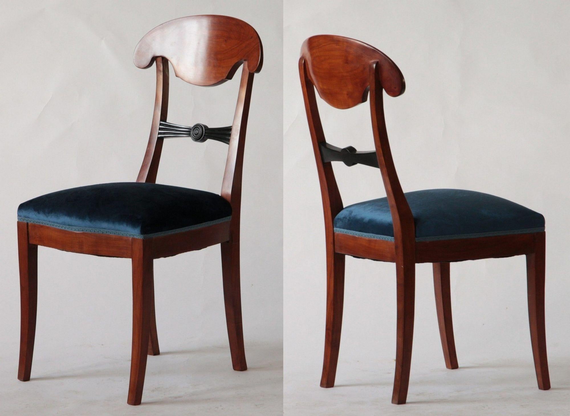 Biedermeier Eclectic Set, Unique, 10 Dining Chairs Each in Different Design 7