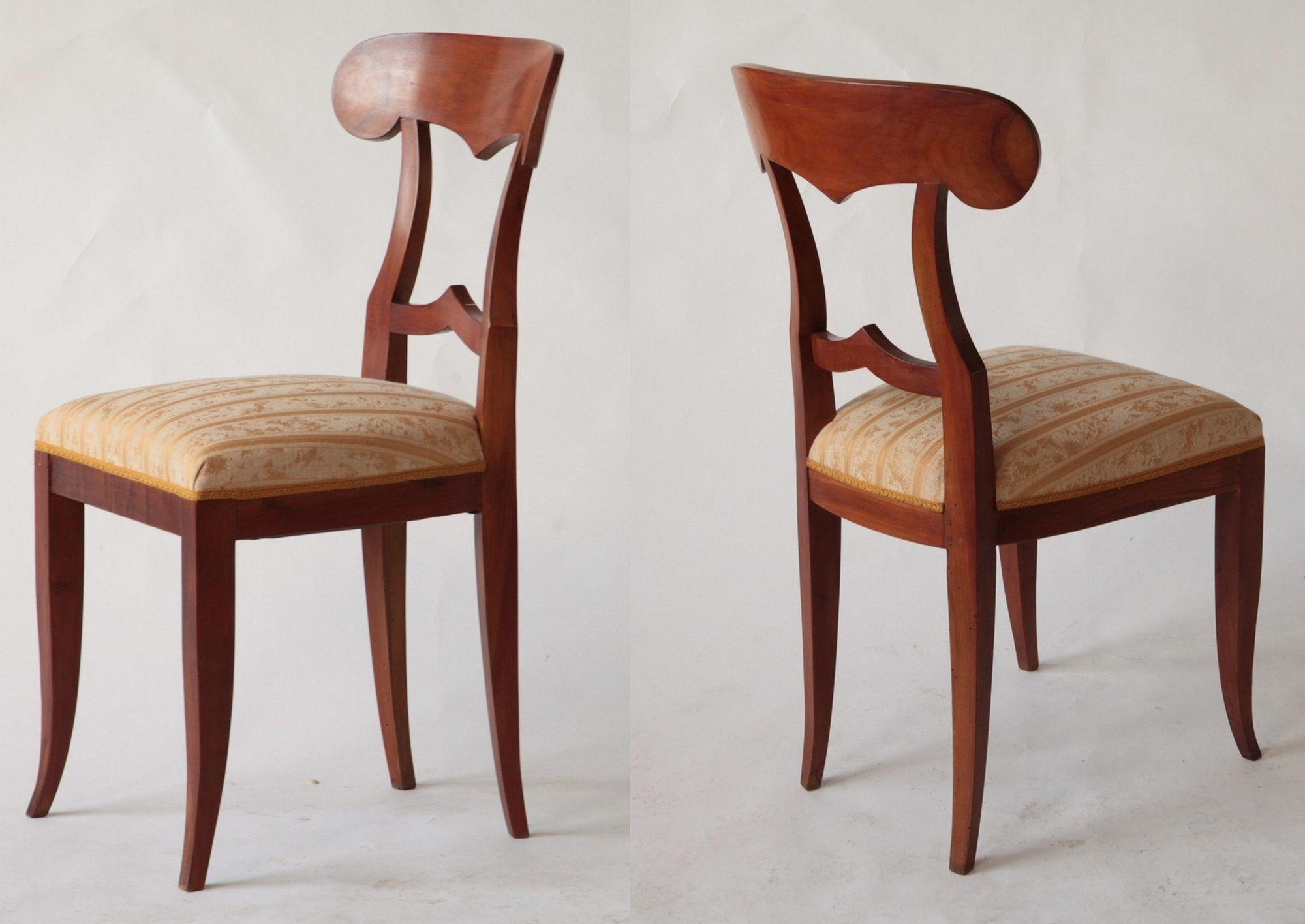 Biedermeier Eclectic Set, Unique, 10 Dining Chairs Each in Different Design 9