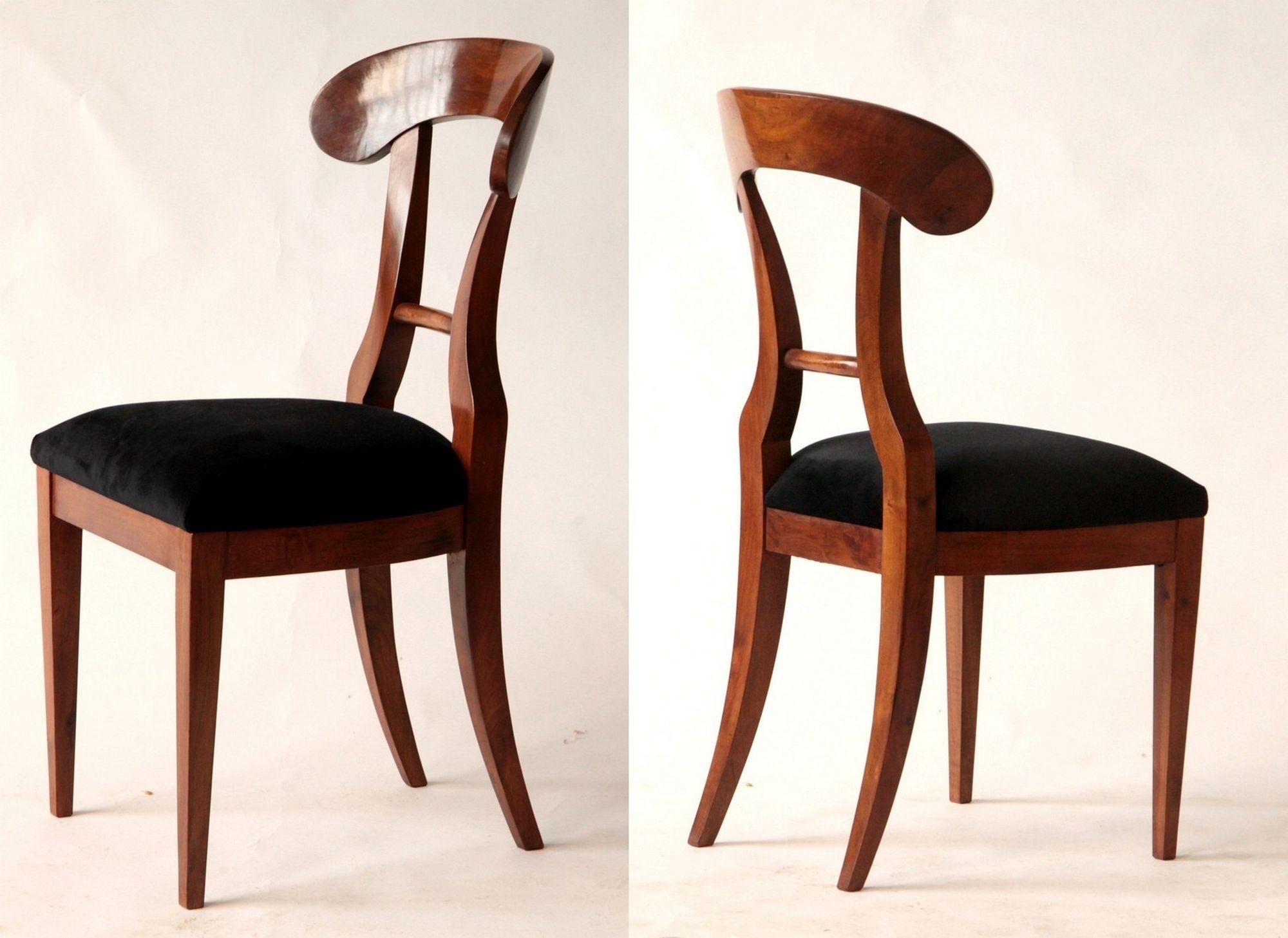 Biedermeier Eclectic Set, Unique, 10 Dining Chairs Each in Different Design 3