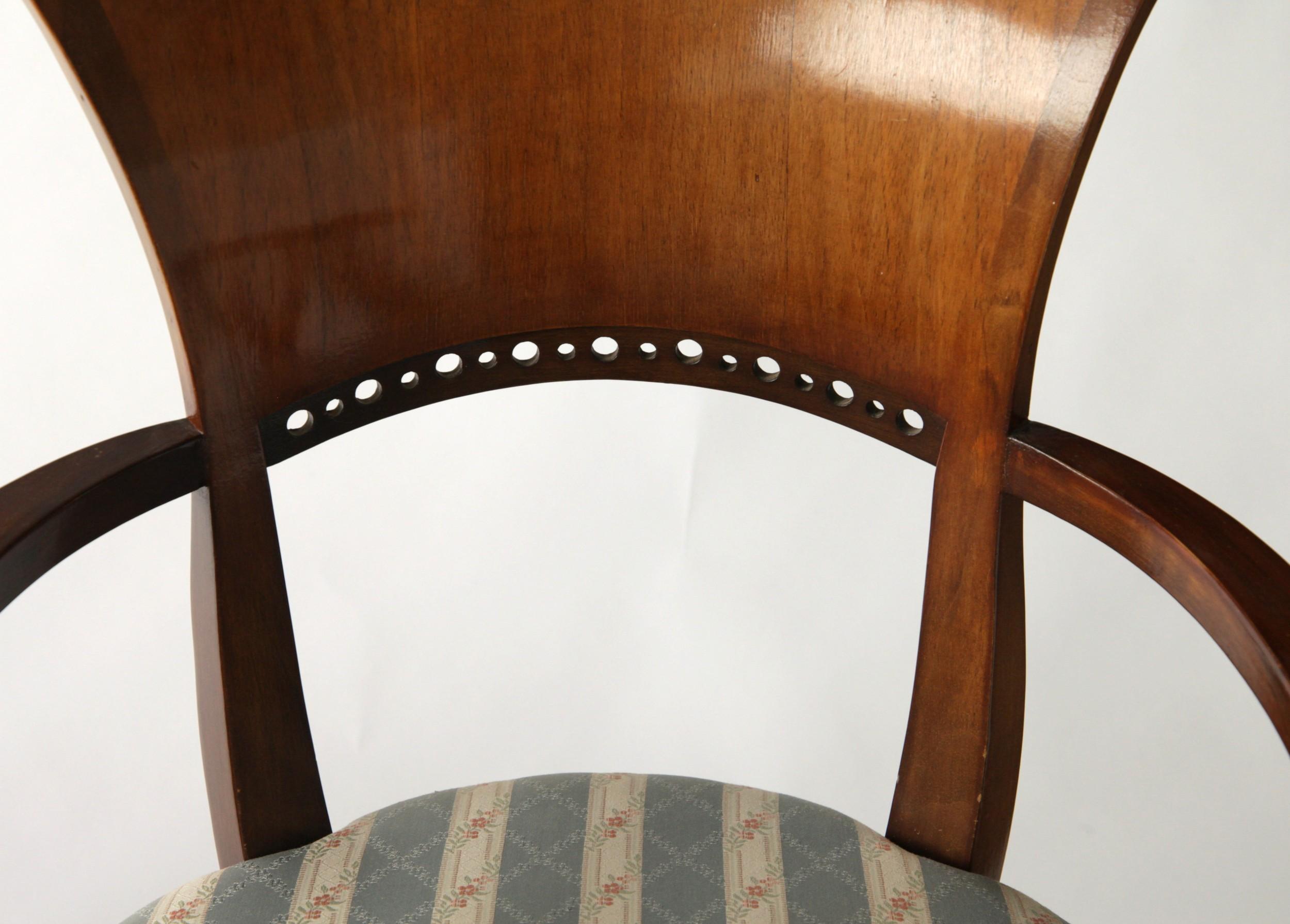 Biedermeier Eclectic Set, Unique Set of 6 Armchairs Each in Different Design 13