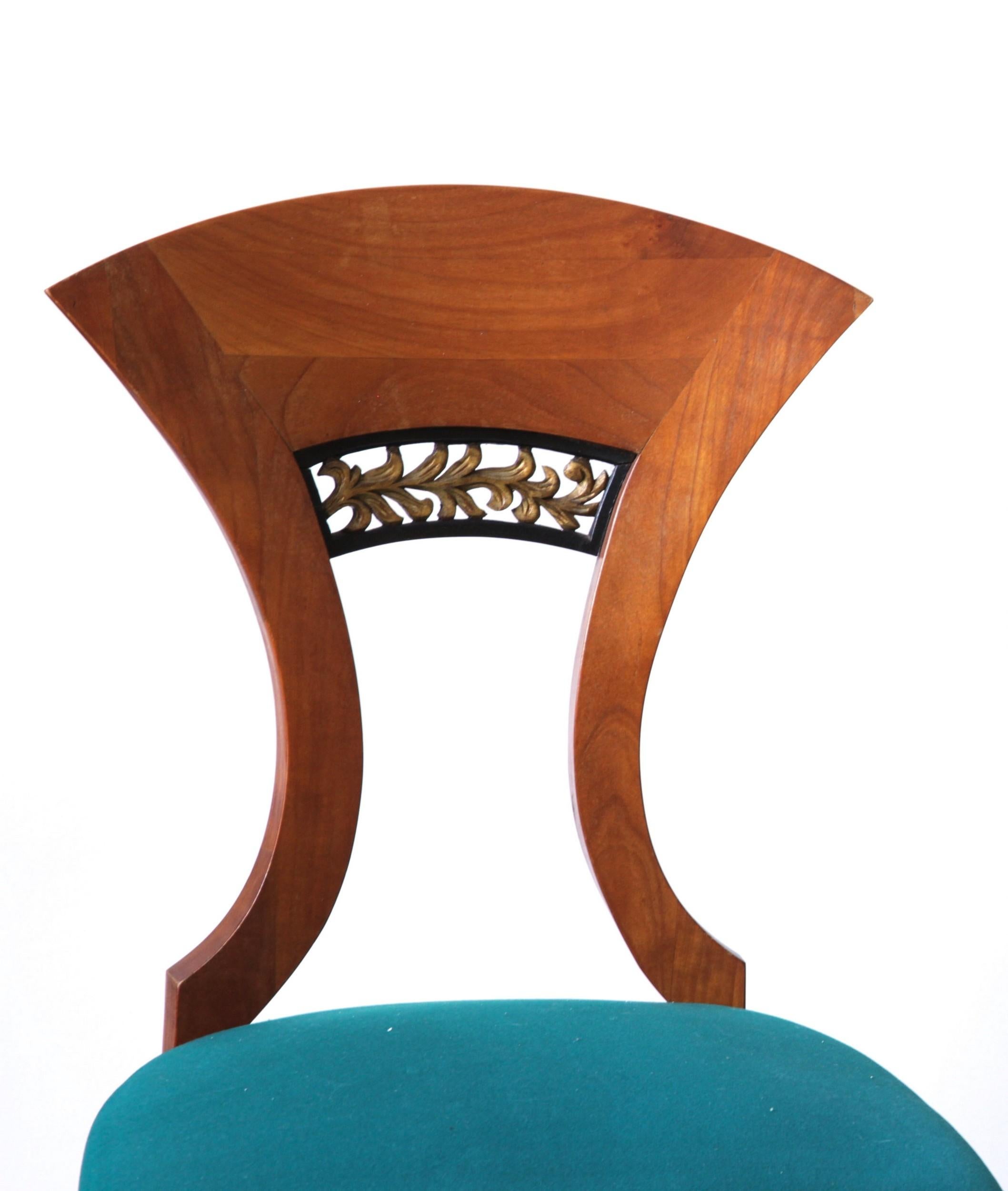 Biedermeier Eclectic Set, Unique Set of 8 Dining Chairs Each in Different Design 2