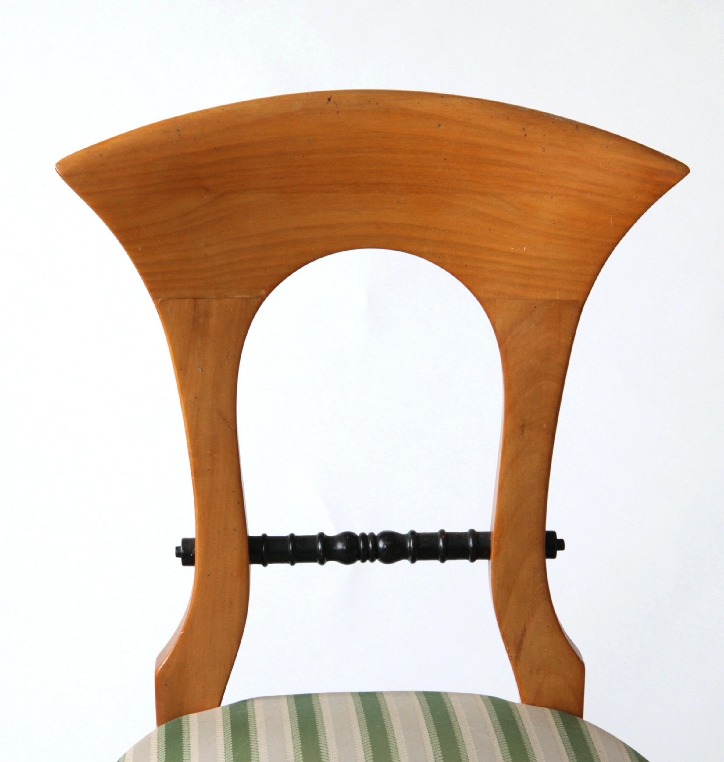 Biedermeier Eclectic Set, Unique Set of 8 Dining Chairs Each in Different Design 5
