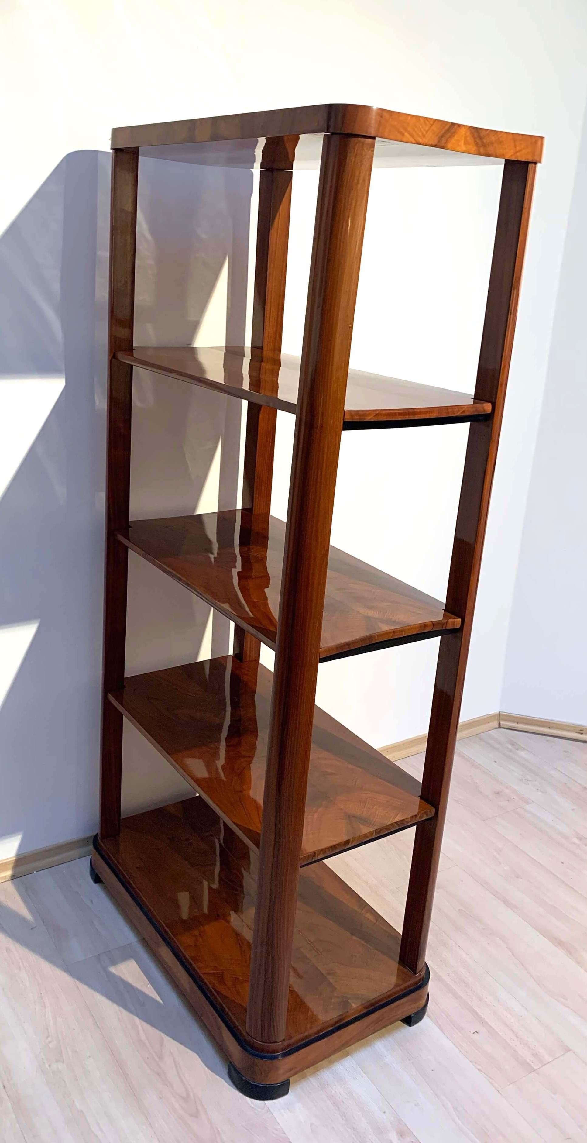 Biedermeier Etagere, Walnut Veneer, Vienna, Austria circa 1830 12