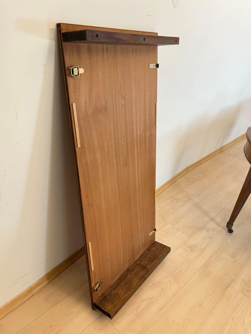 Biedermeier Ausziehbarer Esstisch, Nussbaum, Messing, Schweiz um 1820 im Angebot 12