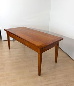 Biedermeier Expandable Table, Cherry Wood, Chestnut, France, circa 1820