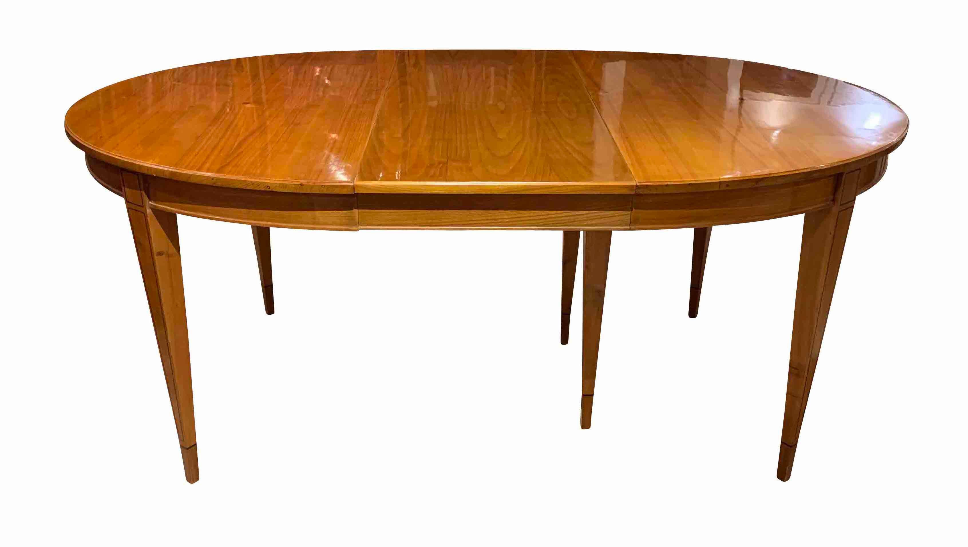 Biedermeier Expandable Table, Cherrywood, Southwest Germany, 19th Century 1