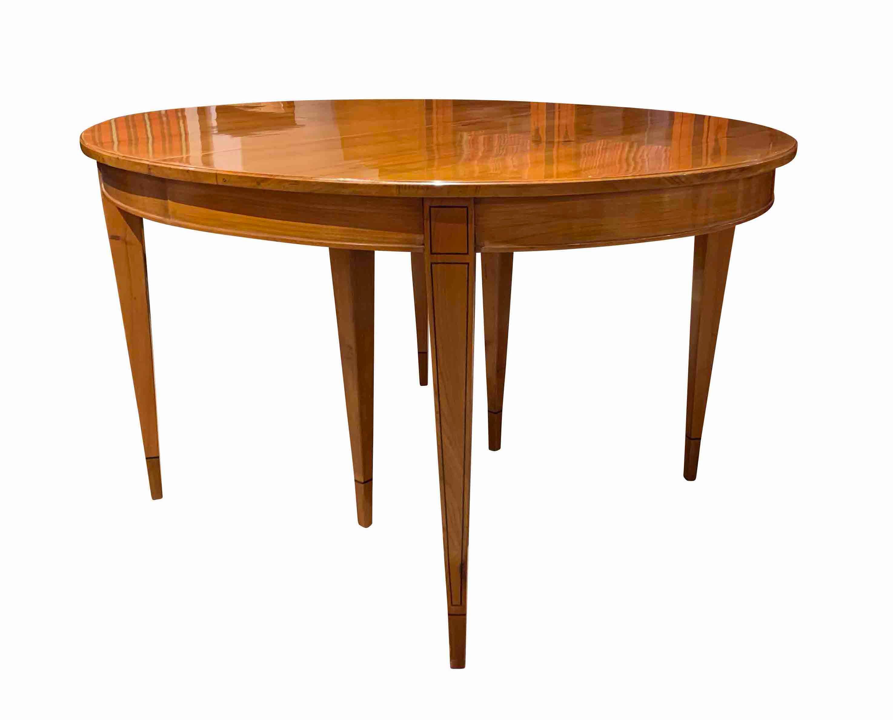 Biedermeier Expandable Table, Cherrywood, Southwest Germany, 19th Century 2