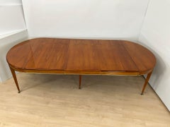 Biedermeier Ausziehtisch, Kirschholz, Messing, Südwestdeutschland um 1820