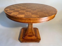 Biedermeier Flame Birch Swedish Centre Table