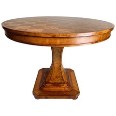 Biedermeier Flame Birch Swedish Centre Table