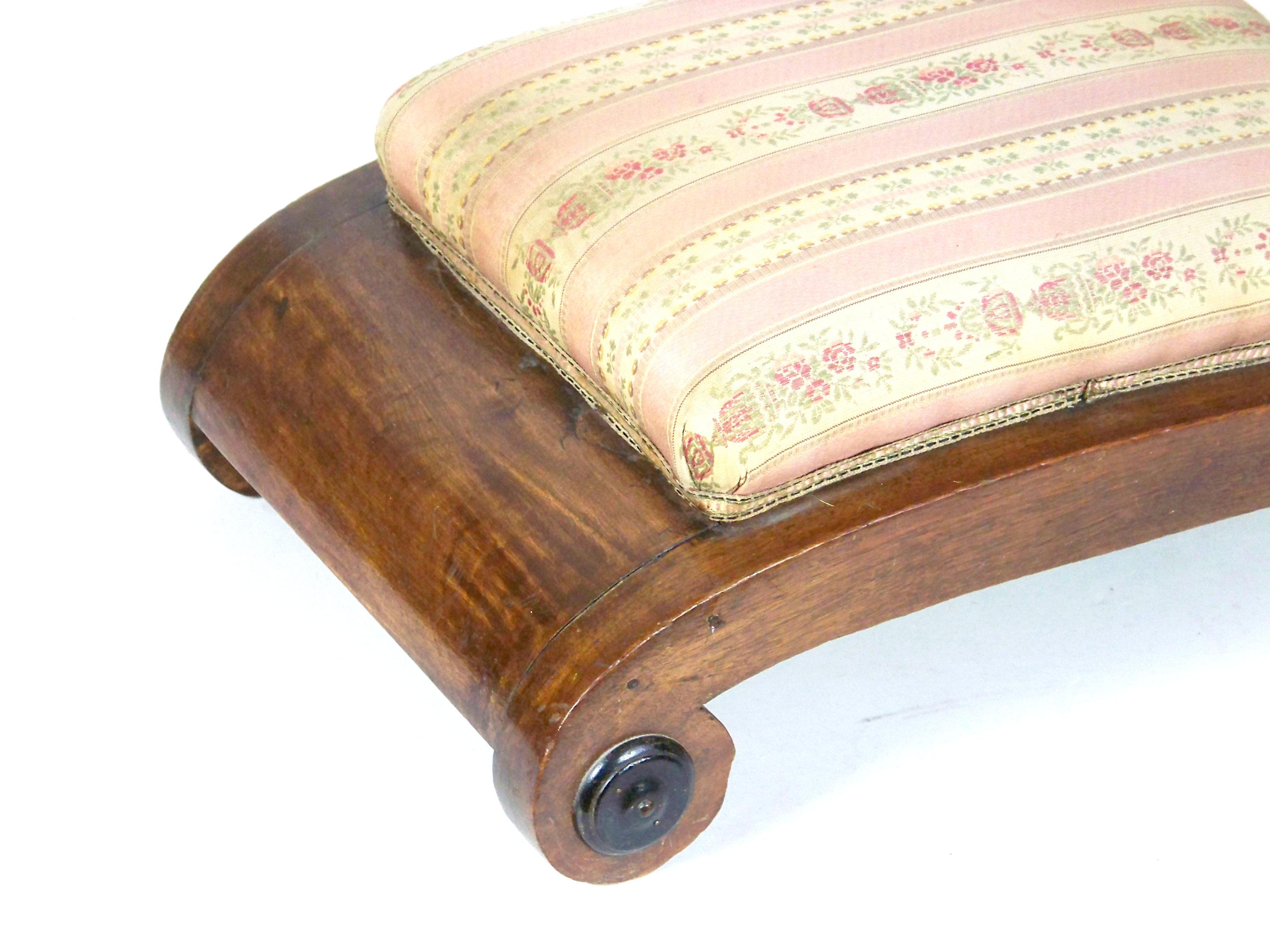 Austrian Biedermeier Footstool, 1830ca