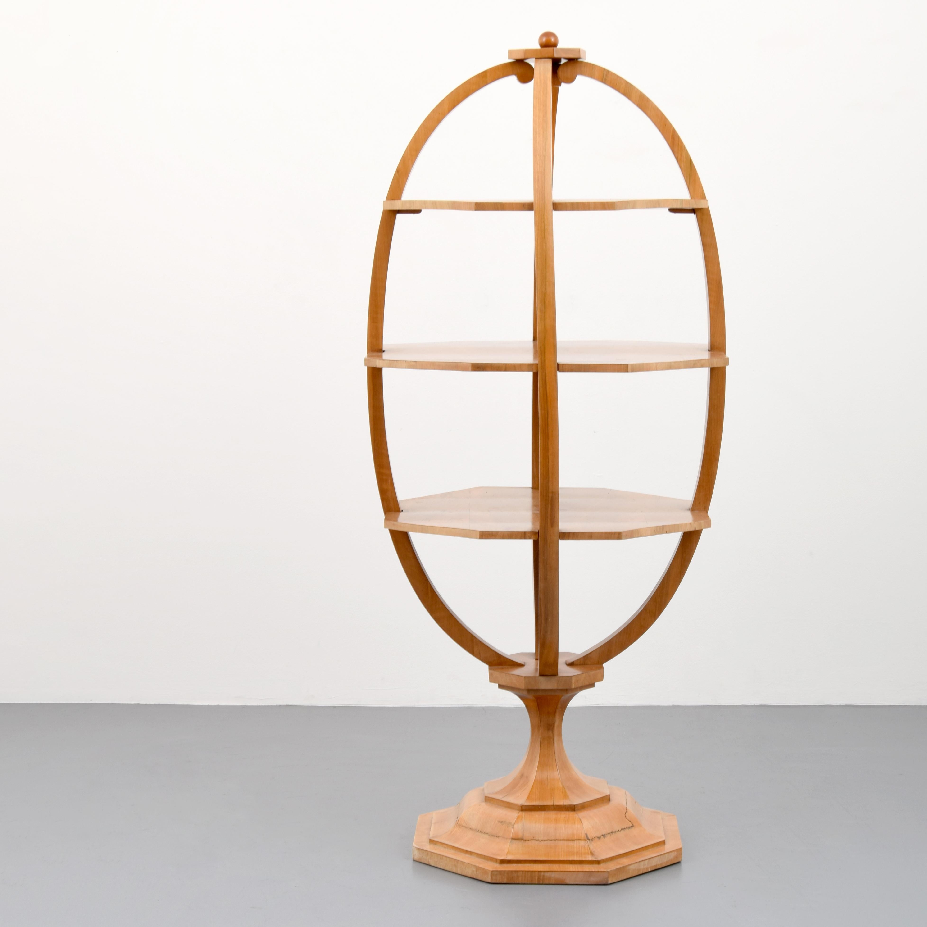 Artist/Designer; Manufacturer: unknown
Marking(s); notes: no marking(s) apparent
Country of origin; materials: Austria; wood
Dimensions (H, W, D): 68