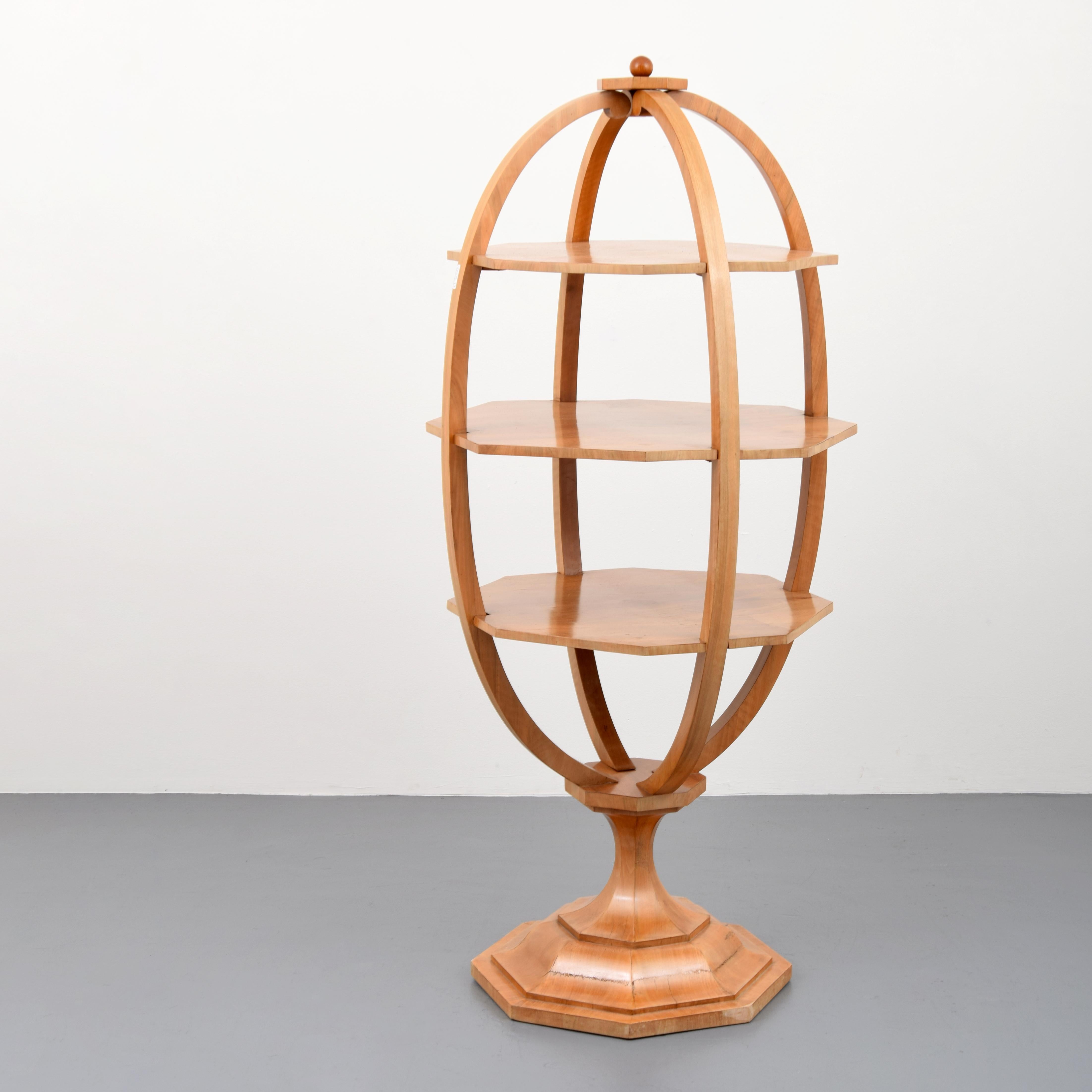 Biedermeier Freestanding Tiered Display Shelf / Vitrine / Etagere For Sale 1