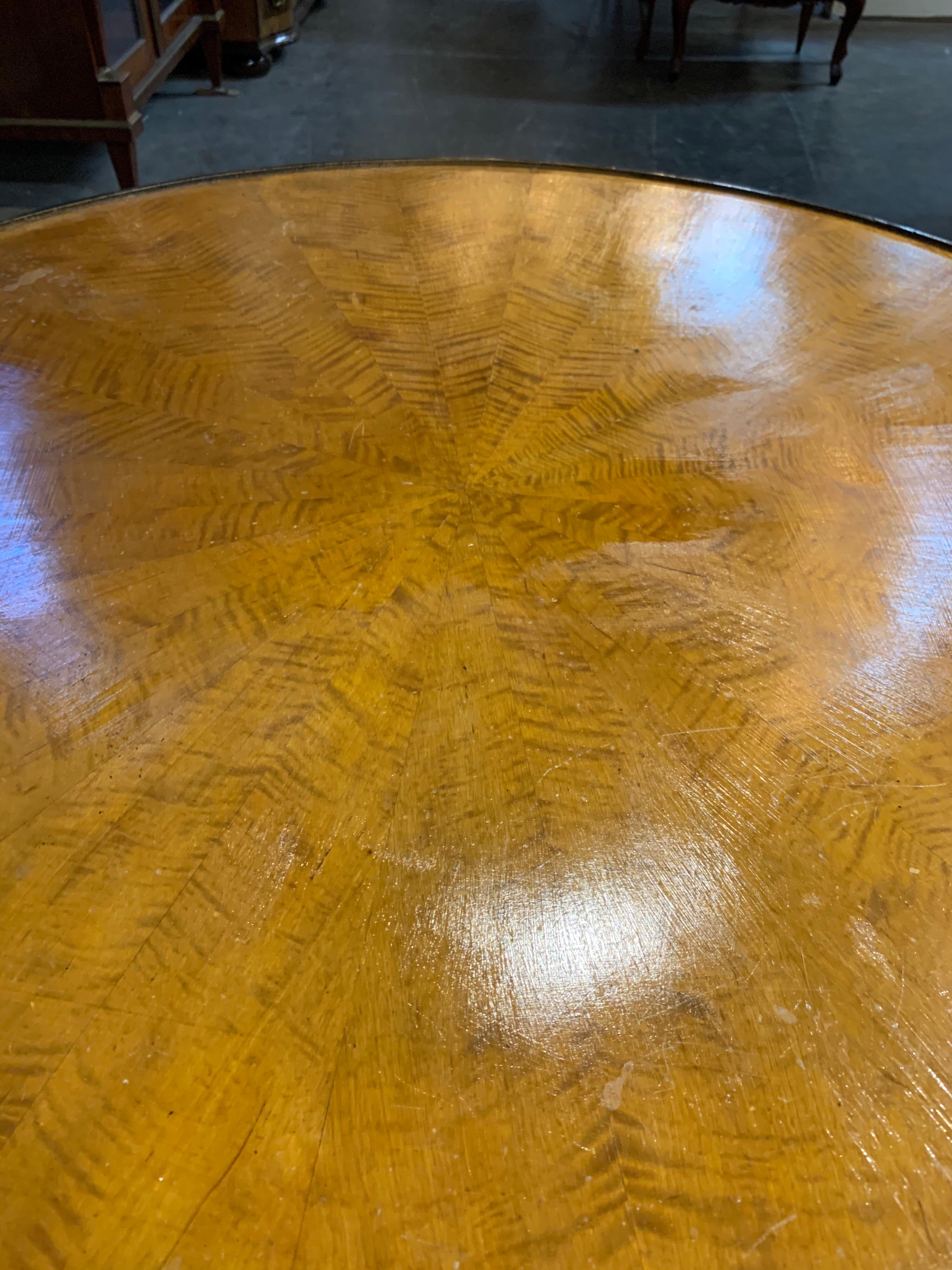 20th Century Biedermeier Fruitwood Ebonized Cocktail Table