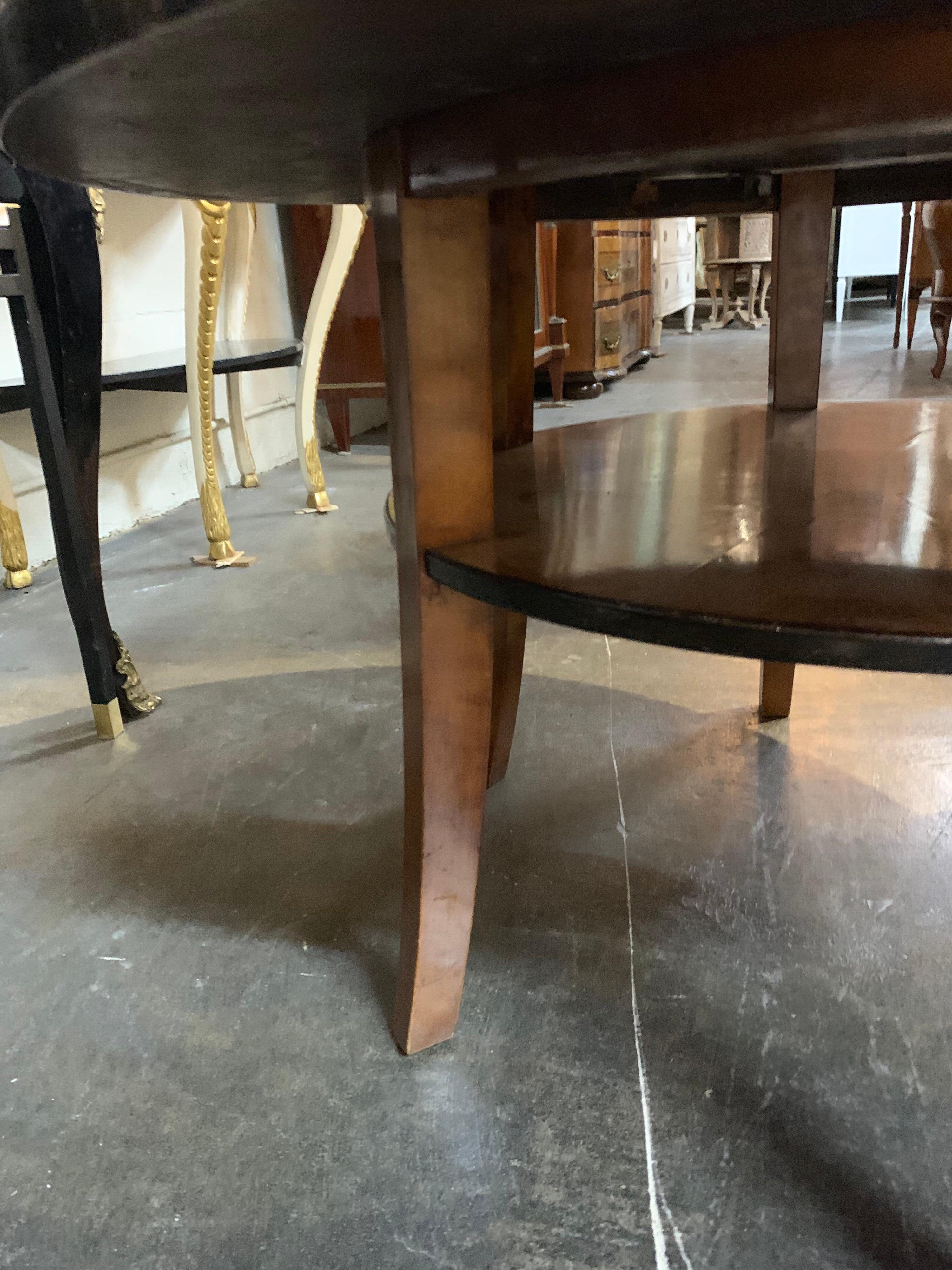 Biedermeier Fruitwood Ebonized Cocktail Table 1