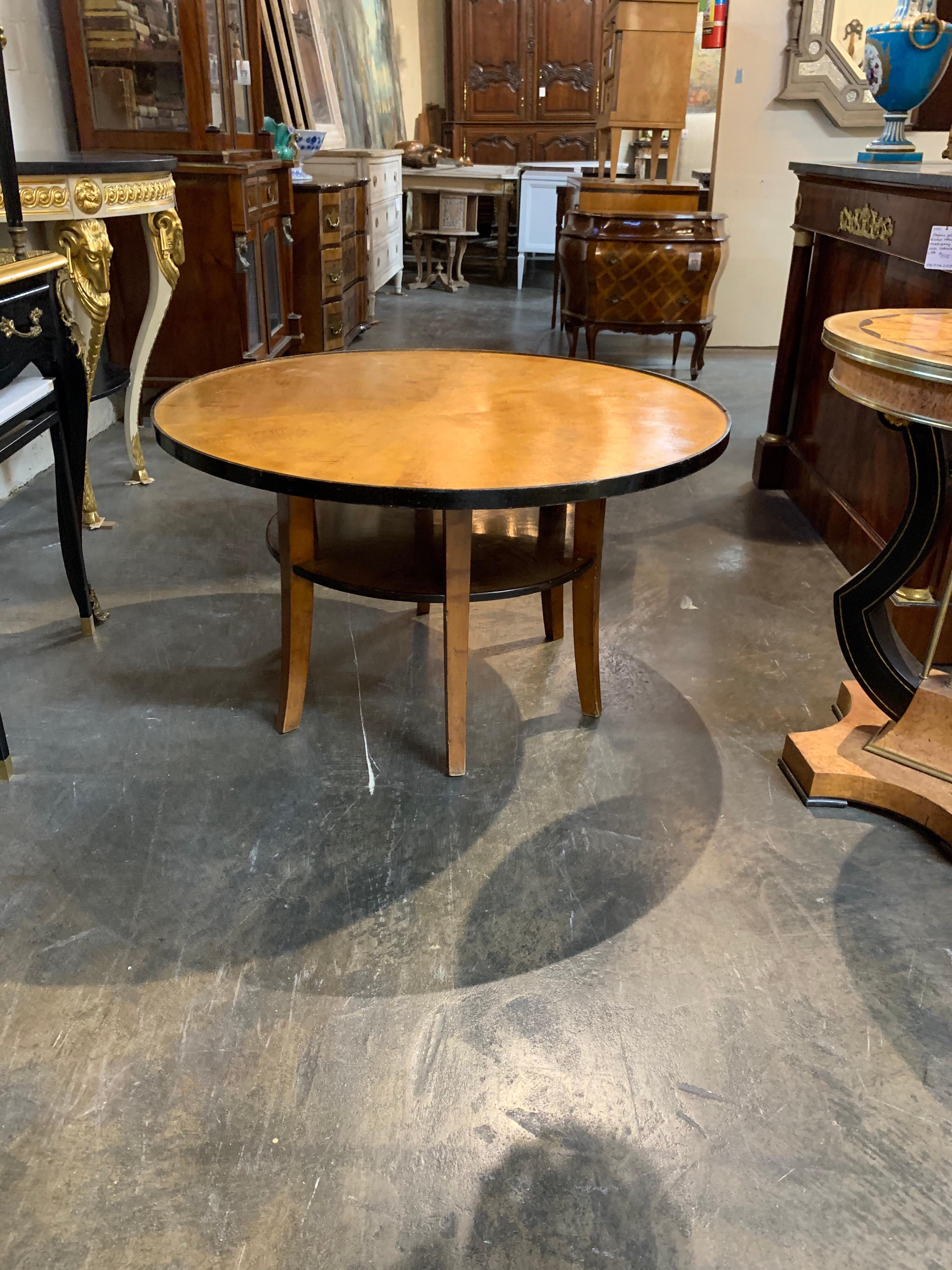Biedermeier Fruitwood Ebonized Cocktail Table 2