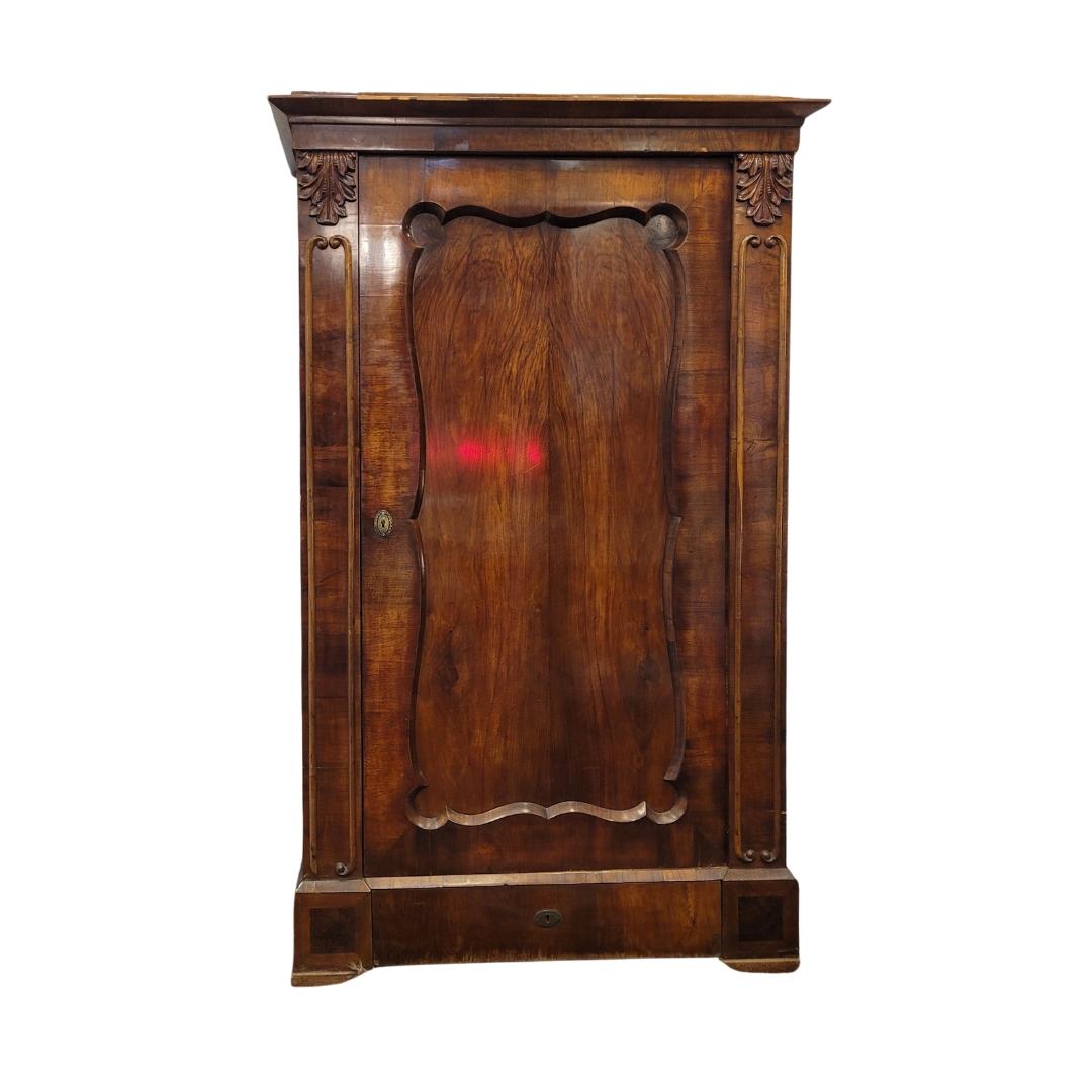 Einzigartig  Schrank  Schrank  oder Schrank von eleganten Linien, Meisterwerk der bürgerlichen Stil des ersten Viertels des neunzehnten Jahrhunderts Kaiser in Deutschland und Österreich (1815-1848) als Biedermeier bekannt. Seine elegante,