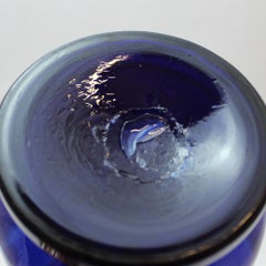 Biedermeier Glass Vase Cobalt Blue