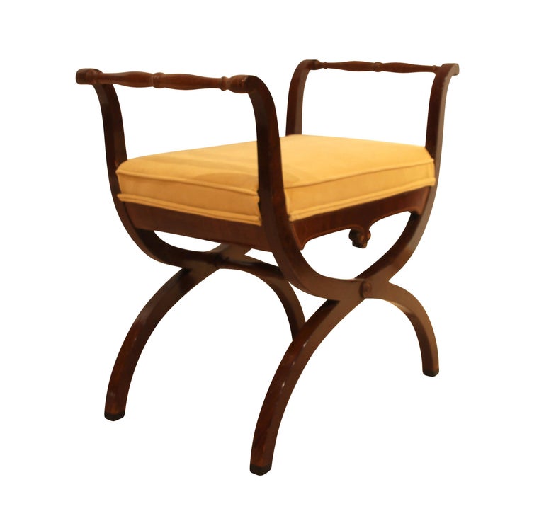 Biedermeier Gondola Stool, Mahogany, Austria, circa 1835 ...