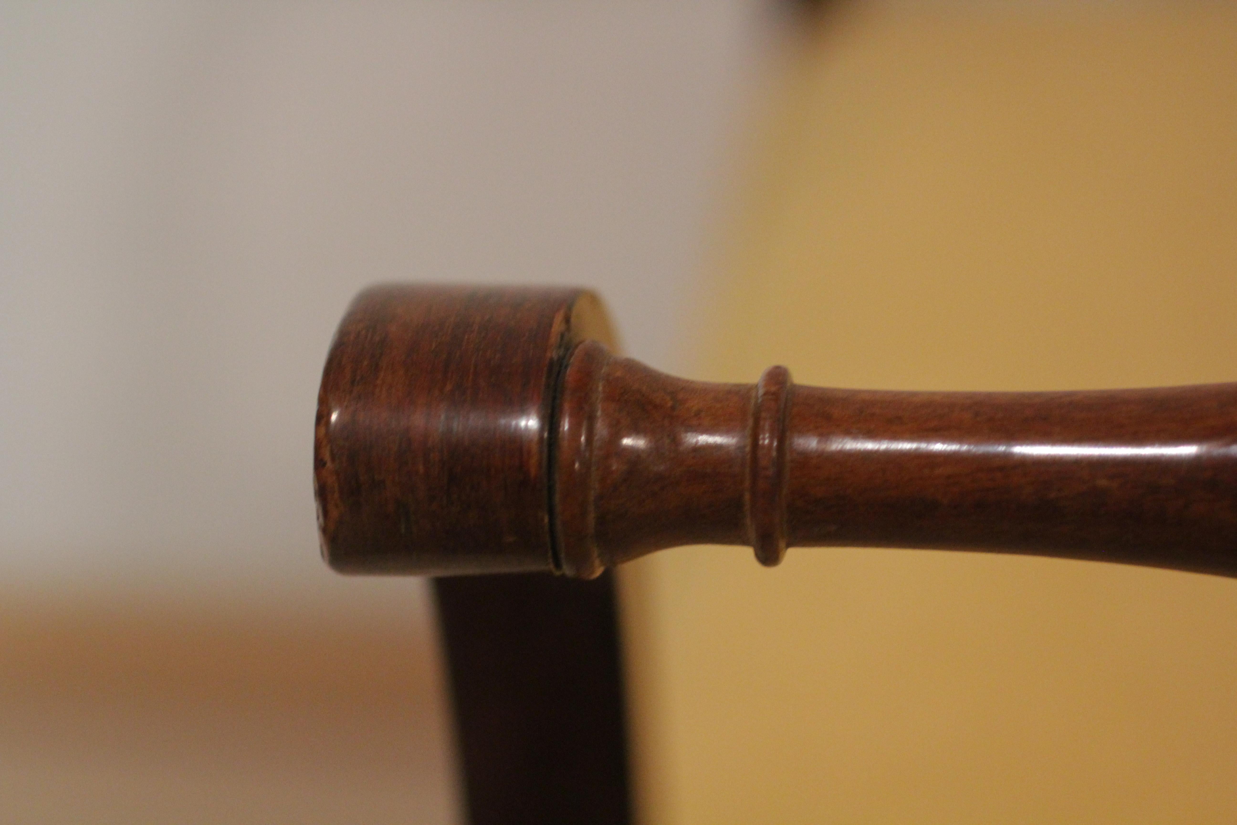 Biedermeier Gondola Tabouret / Stool, Mahogany and Maple, Austria, circa 1835 1