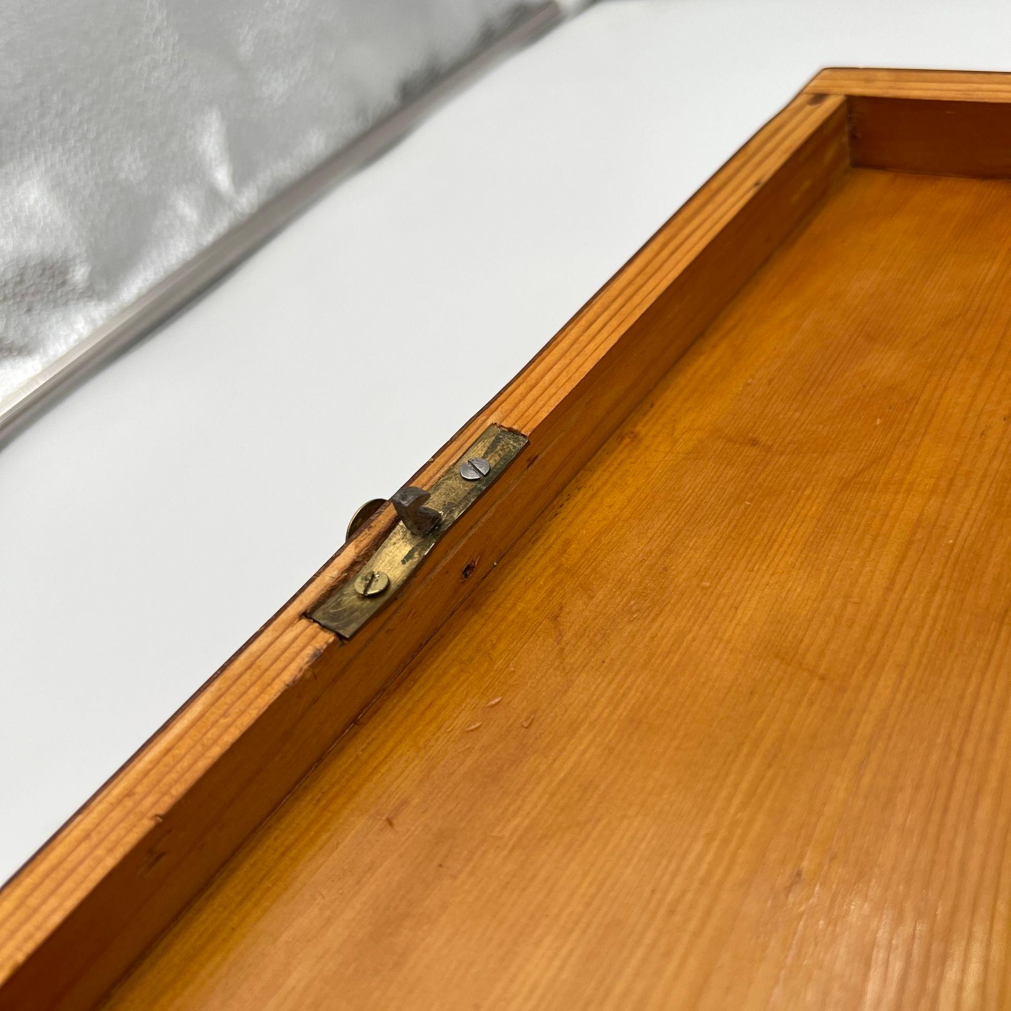 Joyero Biedermeier, madera de cerezo, fresno, latón, sur de Alemania circa 1820 en venta 8