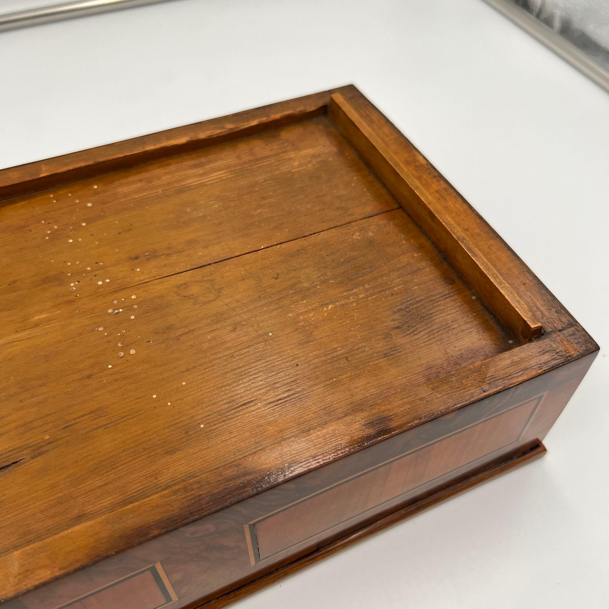Joyero Biedermeier, Nogal, Ébano, Arce, Sur de Alemania circa 1830 en venta 13