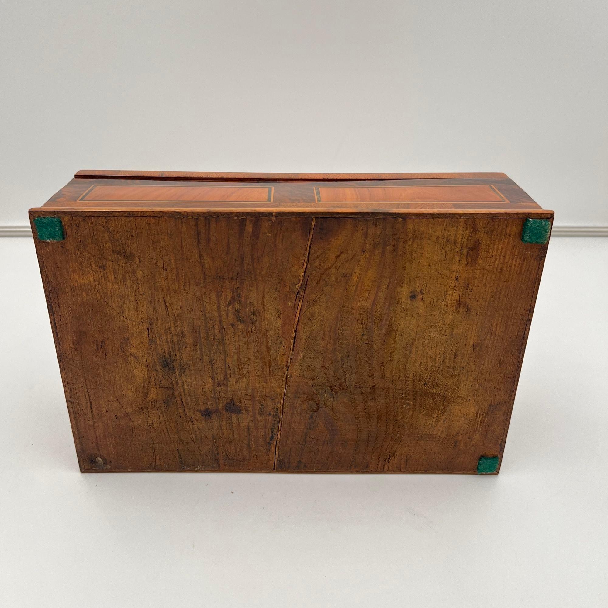 Joyero Biedermeier, Nogal, Ébano, Arce, Sur de Alemania circa 1830 en venta 14