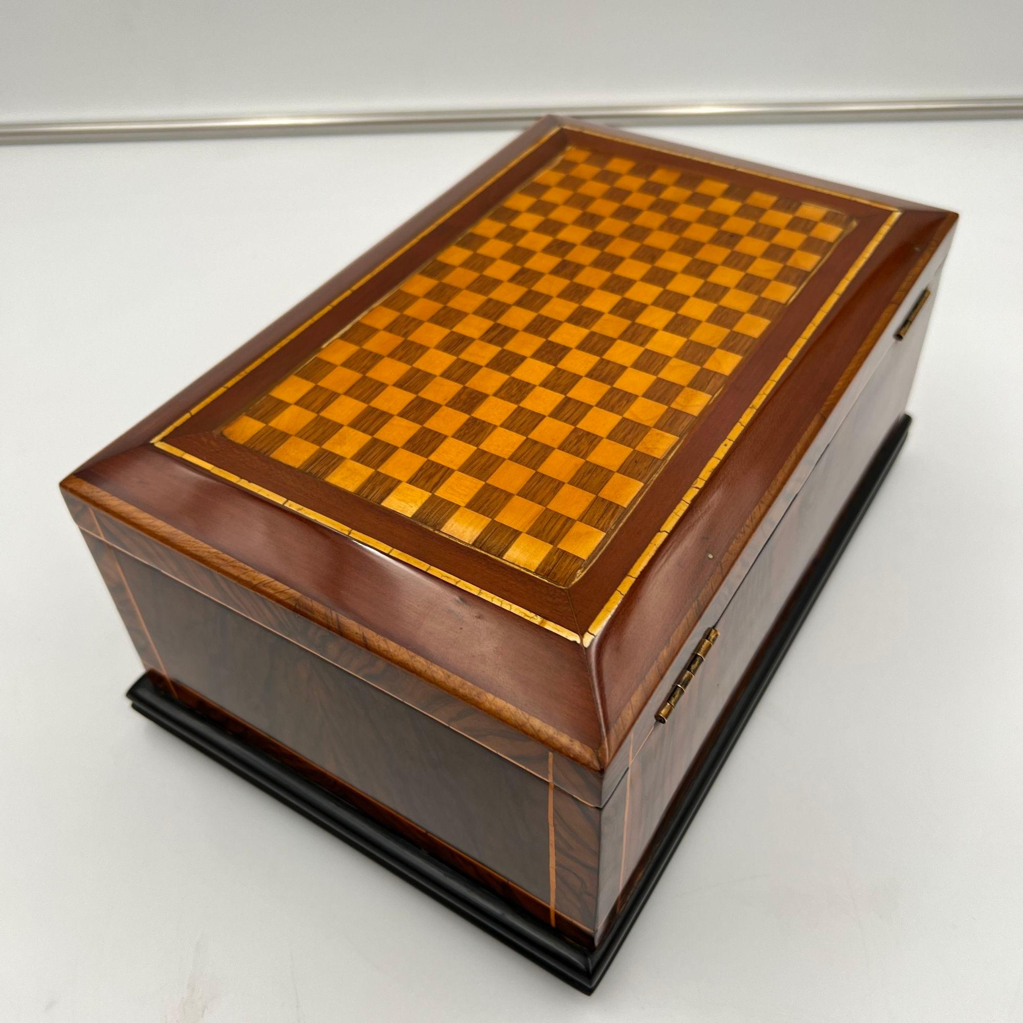 Joyero Biedermeier, Nogal, Caoba, Arce, Sur de Alemania circa 1830 en venta 6