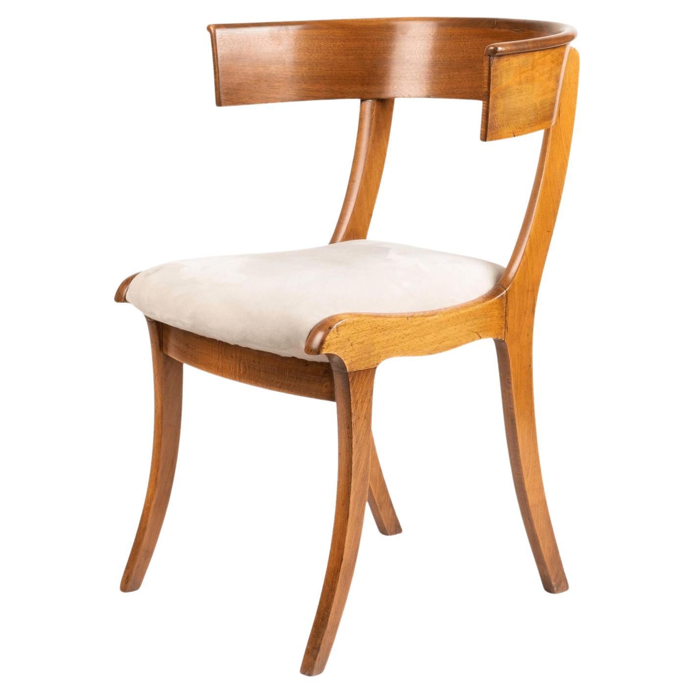 Biedermeier Klismos Form Chair with Sabre Front Legs, 1830