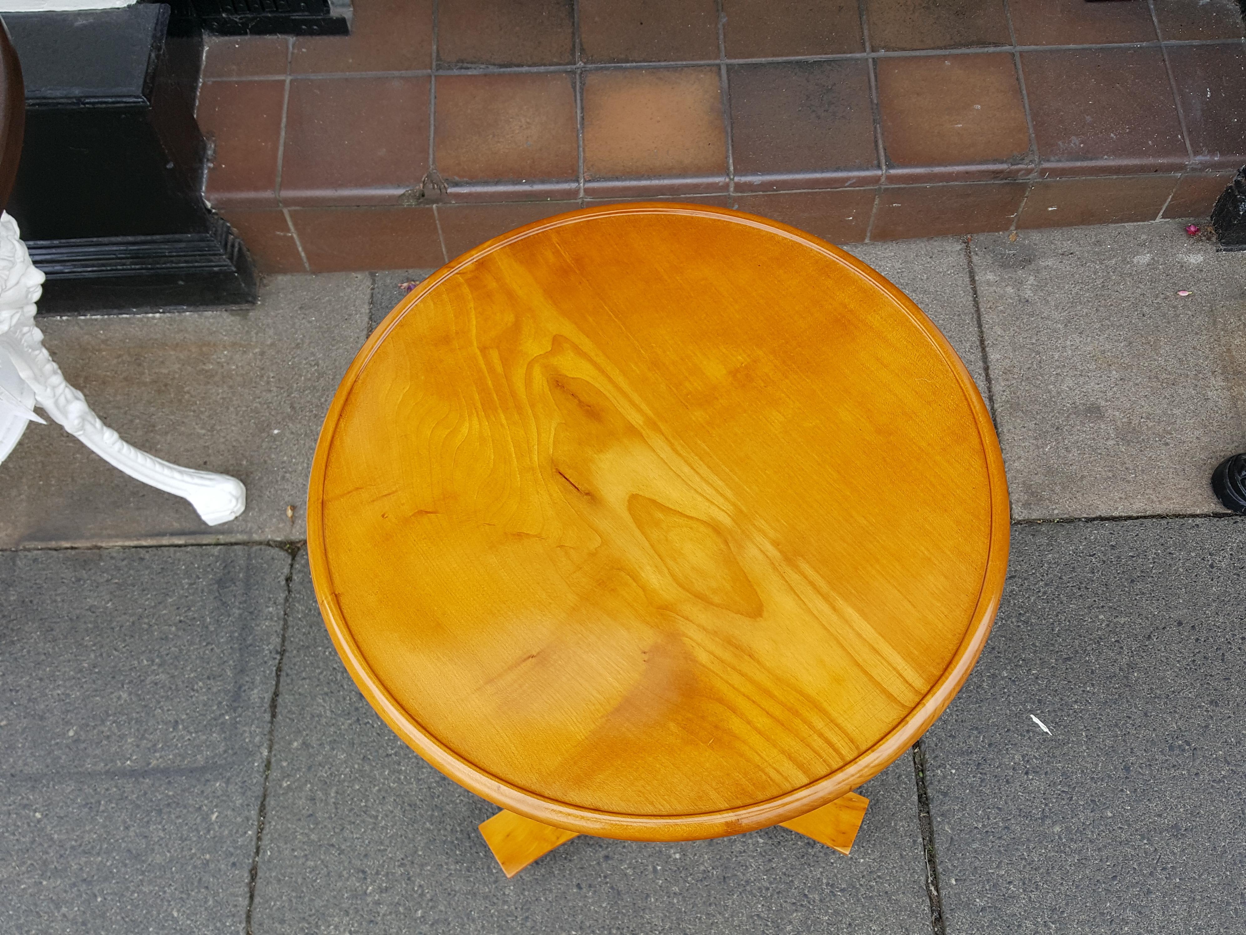 German Biedermeier Late 19th Century Maple Side Table For Sale