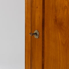 Biedermeier Linen Cupboard, Cherry Veneer, Germany, 1820
