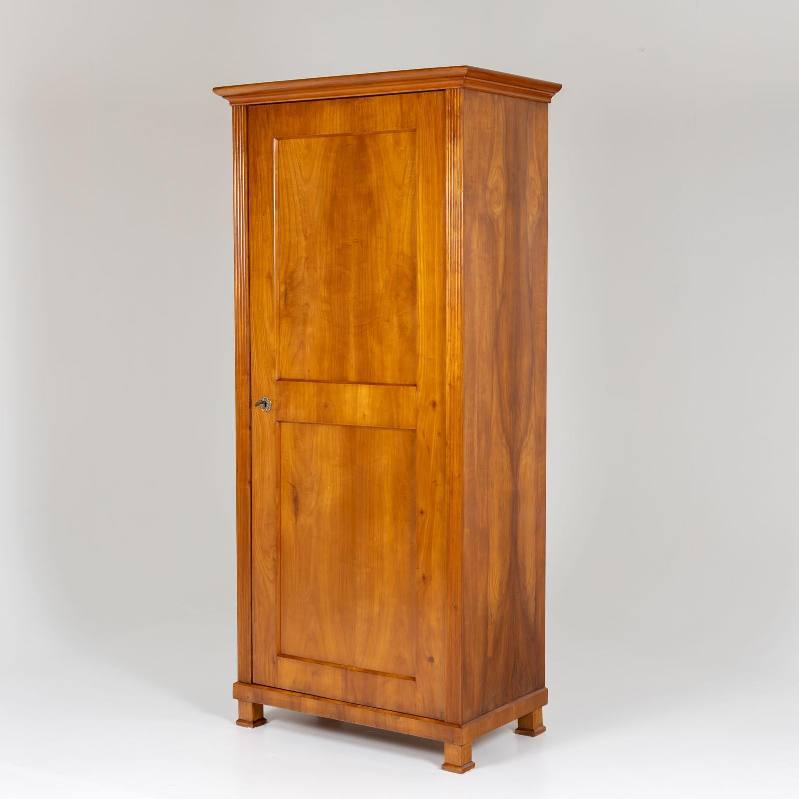 Polished Biedermeier Linen Cupboard, around 1820 For Sale