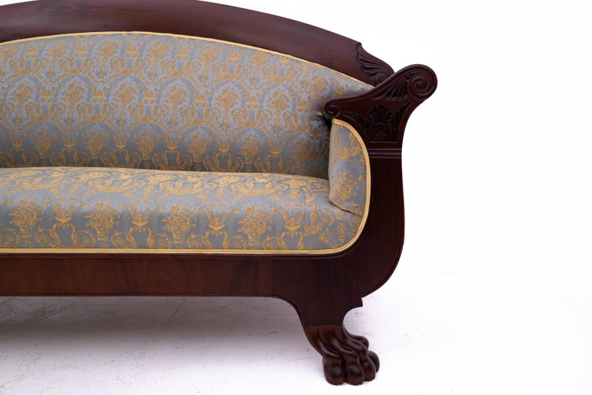 Fabric Biedermeier living room set, Northern Europe, circa 1880. For Sale