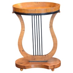 Tavolino a forma di lira Biedermeier