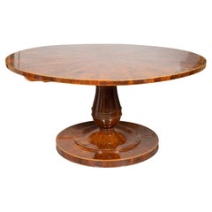 Biedermeier Mahogany And Satinwood Center Table